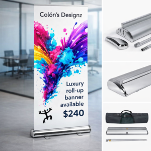 Roll Up LUXURY Tear Drop 33"